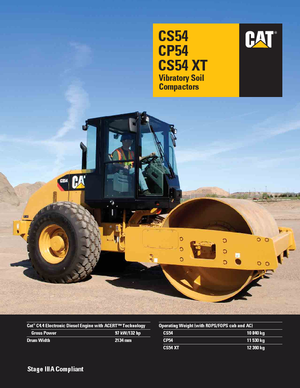 Egyhengeres hengerek Caterpillar CS54