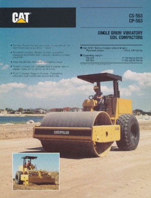 Egyhengeres hengerek Caterpillar CP-563