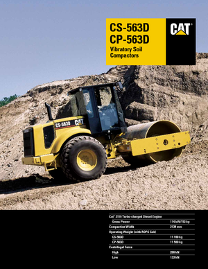 Egyhengeres hengerek Caterpillar CS 563 D