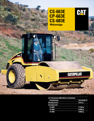 Egyhengeres hengerek Caterpillar CS 683 E