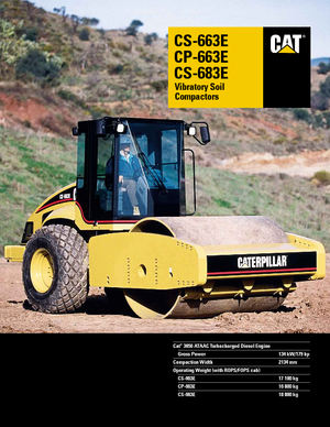 Egyhengeres hengerek Caterpillar CS 683 E