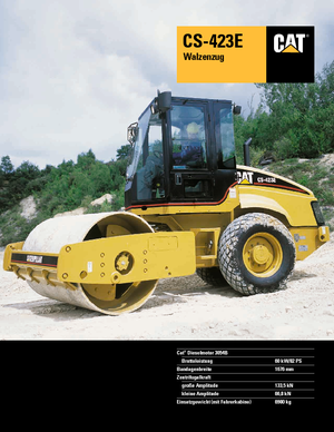 Egyhengeres hengerek Caterpillar CS423E