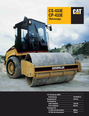 Egyhengeres hengerek Caterpillar CS433E