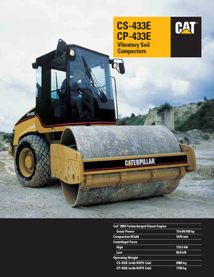 Egyhengeres hengerek Caterpillar CS433E