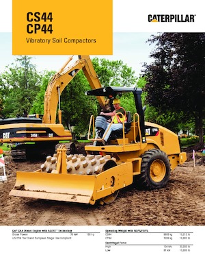 Egyhengeres hengerek Caterpillar CS44