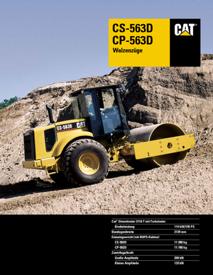 Egyhengeres hengerek Caterpillar CS 563 D