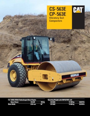 Egyhengeres hengerek Caterpillar CS-563E