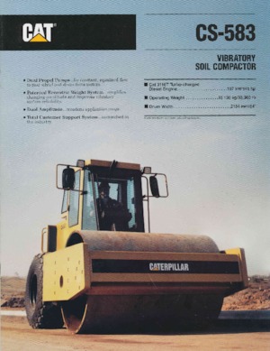 Egyhengeres hengerek Caterpillar CS-583