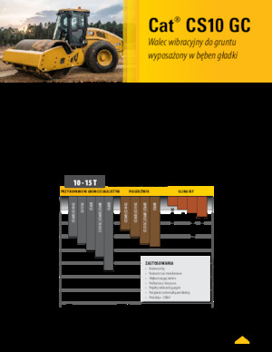 Egyhengeres hengerek Caterpillar CS10GC