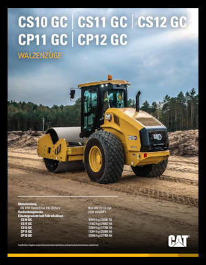 Egyhengeres hengerek Caterpillar CS10 GC
