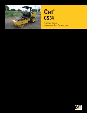Egyhengeres hengerek Caterpillar CS34