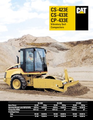 Egyhengeres hengerek Caterpillar CS423E