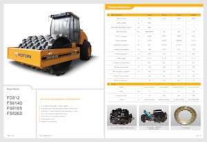 Egyhengeres hengerek Foton Lovol FS818S
