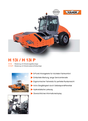 Egyhengeres hengerek Hamm H 13i