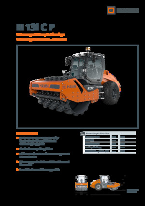 Egyhengeres hengerek Hamm H 13i C-P