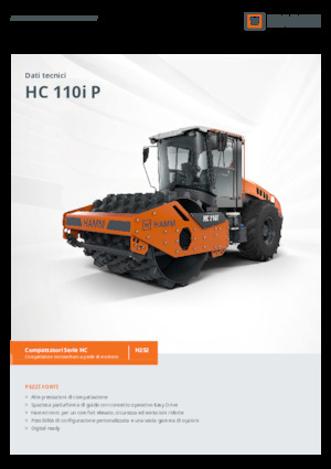 Egyhengeres hengerek Hamm HC 110i P