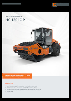 Egyhengeres hengerek Hamm HC 130i C P