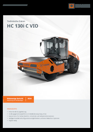 Egyhengeres hengerek Hamm HC 130i C VIO