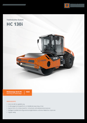 Egyhengeres hengerek Hamm HC 130i