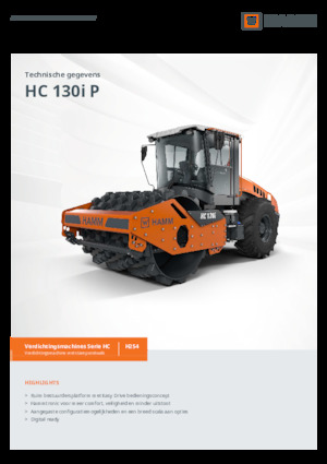 Egyhengeres hengerek Hamm HC 130i P