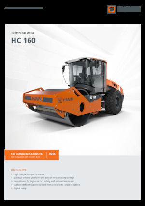Egyhengeres hengerek Hamm HC 160