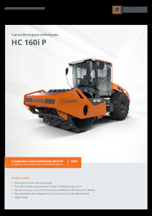 Egyhengeres hengerek Hamm HC 160i P