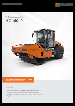 Egyhengeres hengerek Hamm HC 160i P