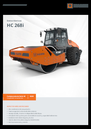 Egyhengeres hengerek Hamm HC 208i