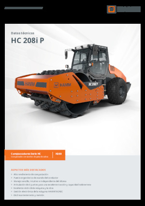 Egyhengeres hengerek Hamm HC 208i P