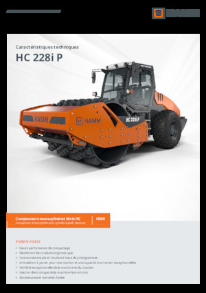 Egyhengeres hengerek Hamm HC 228i P