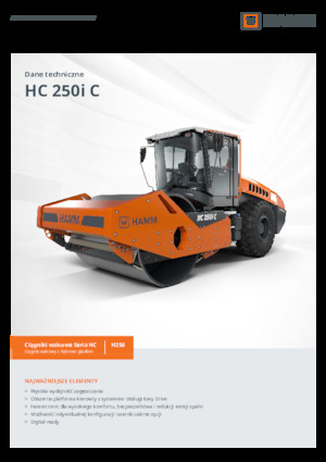 Egyhengeres hengerek Hamm HC 250i C