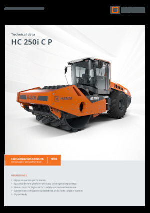 Egyhengeres hengerek Hamm HC 250i C P