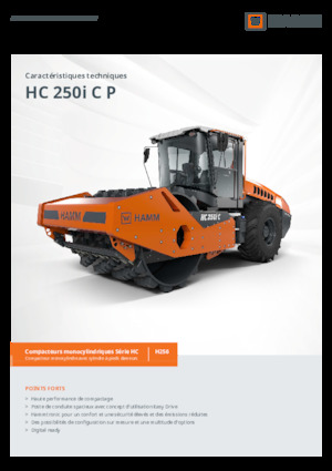 Egyhengeres hengerek Hamm HC 250i C P