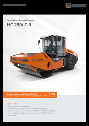 Egyhengeres hengerek Hamm HC 250i C R