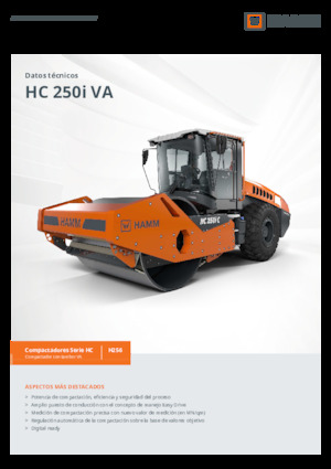 Egyhengeres hengerek Hamm HC 250i C VA