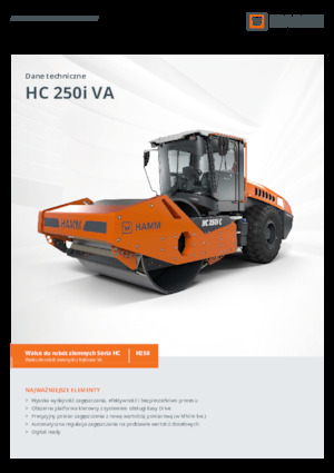 Egyhengeres hengerek Hamm HC 250i C VA