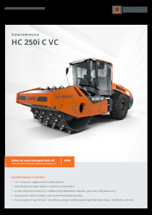 Egyhengeres hengerek Hamm HC 250i C VC
