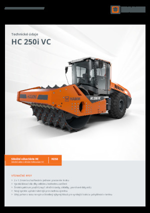 Egyhengeres hengerek Hamm HC 250i VC