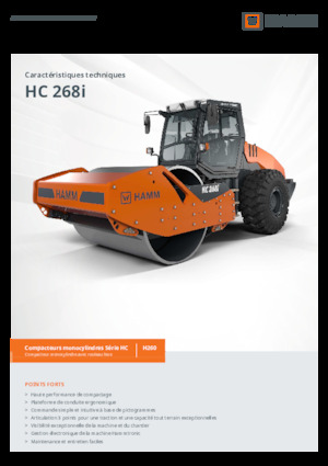 Egyhengeres hengerek Hamm HC 268i