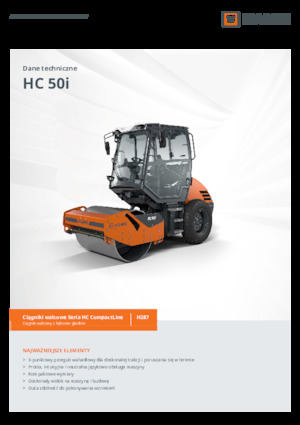 Egyhengeres hengerek Hamm HC 50i