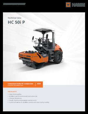 Egyhengeres hengerek Hamm HC 50i P