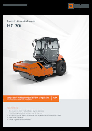 Egyhengeres hengerek Hamm HC 70i