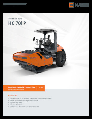 Egyhengeres hengerek Hamm HC 70i P