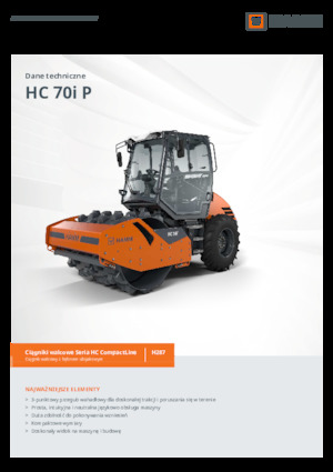 Egyhengeres hengerek Hamm HC 70i P