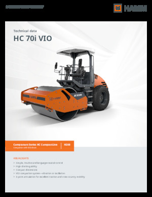 Egyhengeres hengerek Hamm HC 70i VIO
