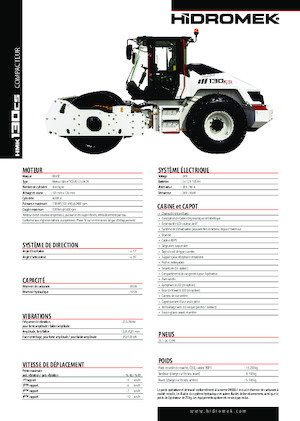 Egyhengeres hengerek Hidromek HMK 130 CS