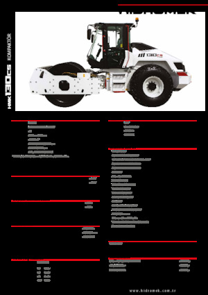 Egyhengeres hengerek Hidromek HMK 130 CS
