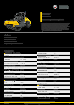 Egyhengeres hengerek Wacker Neuson RC110P