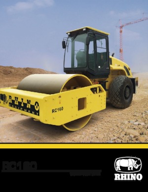 Egyhengeres hengerek RHINO RC160