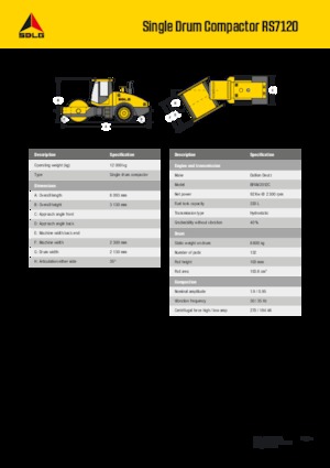 Egyhengeres hengerek SDLG RS7120